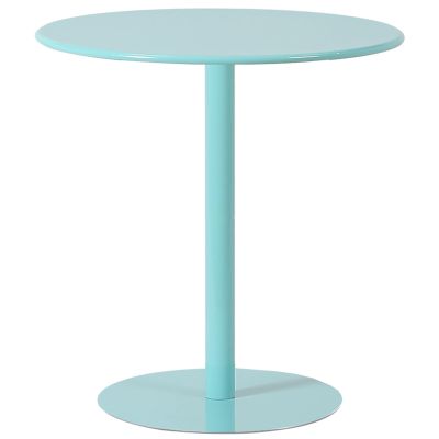 Fodalob Round Bar Table, Leisure Bistro Pub Furniture, Small Spaces Saving for Dining Room Breakfast, Coffee, Easy to Assemble, More Colors (Color : Blue, Size : Dia 60cm(23.6"))
