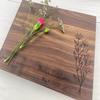 Personalized Cutting Board, Engraved Cutting Board, Mothers Day Gift, Happy Mothers Day, Bouquet of Flowers, Moms Kitchen, Flower Board, 155 (Maple, 12" x 9") view 2