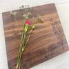 Personalized Cutting Board, Engraved Cutting Board, Mothers Day Gift, Happy Mothers Day, Bouquet of Flowers, Moms Kitchen, Flower Board, 155 (Maple, 12" x 9") view 3