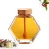 STOBAZA 380ml Glass Honey Pot Storage Jar Lid and Dipper Bee Honey Pot Jar Set for Home Kitchen view 4