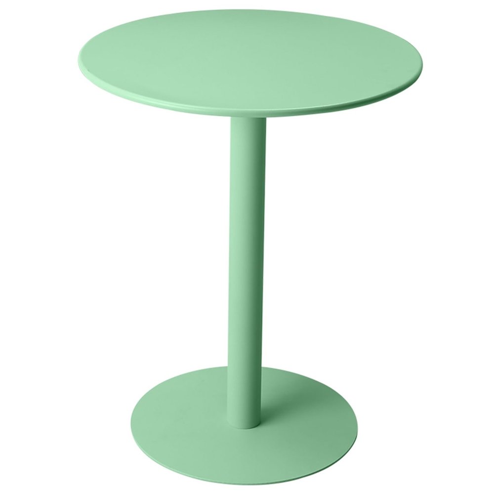Fodalob Matte Finish Round Sofa Side Table, Metal Iron End Table for Office, Bedside Tables, Living Room Tables, Coffee Nightstand Furniture (Color : Green, Size : Dia 48cm(18.8"))