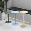 Fodalob Matte Finish Round Sofa Side Table, Metal Iron End Table for Office, Bedside Tables, Living Room Tables, Coffee Nightstand Furniture (Color : Green, Size : Dia 48cm(18.8")) view 3