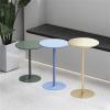 Matte Finish Round Sofa Side Table, Metal Iron End Table for Office, Bedside Tables, Living Room Tables, Coffee Nightstand Furniture (Color : Black, Size : Dia 48cm(18.8")) view 3