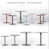 Matte Finish Round Sofa Side Table, Metal Iron End Table for Office, Bedside Tables, Living Room Tables, Coffee Nightstand Furniture (Color : Black, Size : Dia 48cm(18.8")) view 4