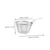 2Pcs Stainless Steel Fry Baskets with Handles Kitchen Chicken Frying Baskets Wire Mesh Strainer for Deep Frying and French Fries view 2