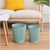 NTIYOU Garbage Cans Household Hollow Trash Can,Imitation Rattan Without Lid Plastic Rubbish Bin,for Bathrooms,Kitchens Waste Baskets Basket (Color : Blue) view 3