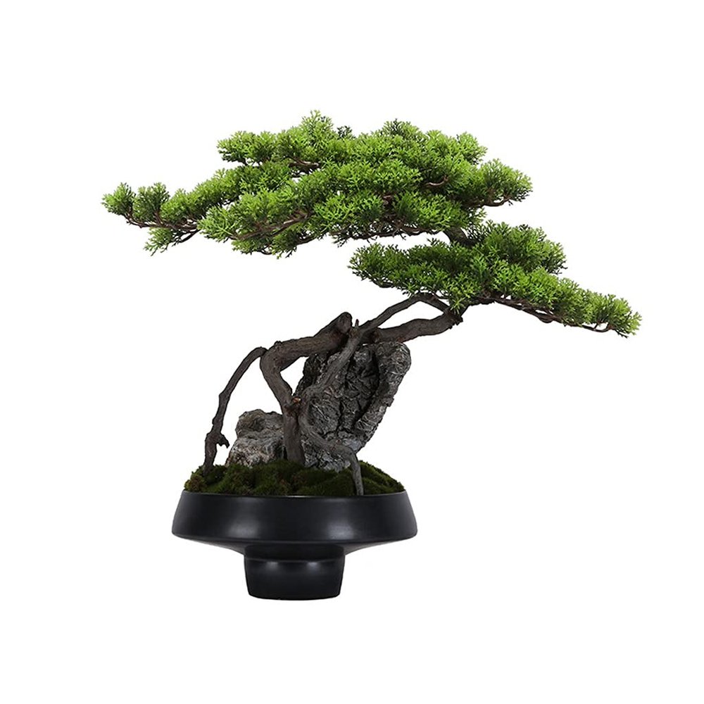 Artificial Trees Artificial Bonsai Welcome Songya Baigen Bouldering Bonsai Ornaments Porch Hotel Welcome Green Plants Ornaments Office Decoration Simulated Pine