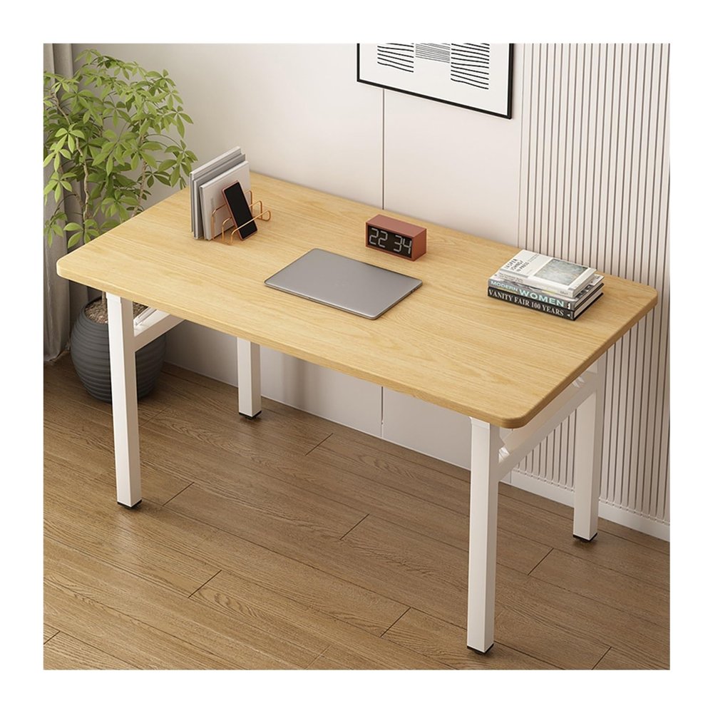 FIONEL PC Desk Foldable PC Table Simple Dining Table Home Bedroom Desk Simple and Modern Student Writing Desk Rent A Small Table Fashion Art PC Table Office Desks (Color : 05, Size : 80 * 40 * 74cm)