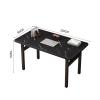 FIONEL PC Desk Foldable PC Table Simple Dining Table Home Bedroom Desk Simple and Modern Student Writing Desk Rent A Small Table Fashion Art PC Table Office Desks (Color : 05, Size : 80 * 40 * 74cm) view 2