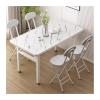 FIONEL PC Desk Foldable PC Table Simple Dining Table Home Bedroom Desk Simple and Modern Student Writing Desk Rent A Small Table Fashion Art PC Table Office Desks (Color : 05, Size : 80 * 40 * 74cm) view 4