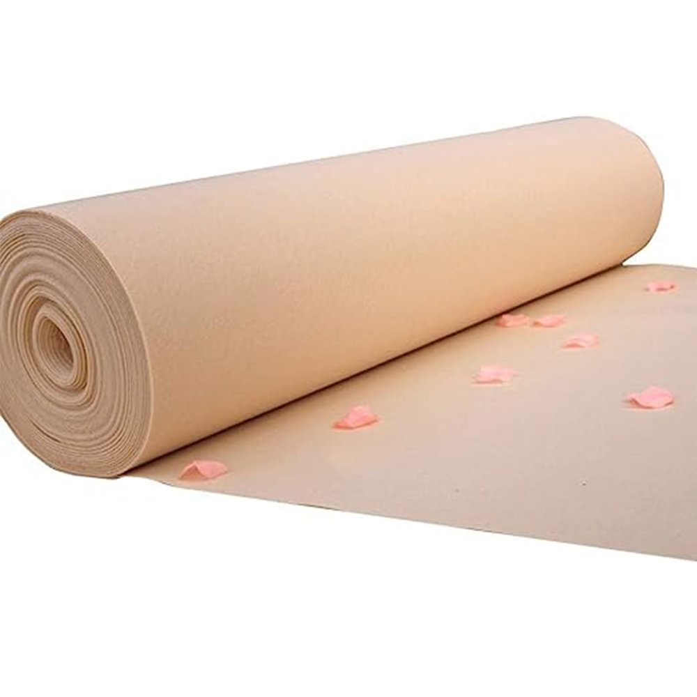 Lonmrrton Champagne Runway Rug, Wedding Ceremony Aisle Runner Mat Non-Slip Bridal Runner Rugs for Church Birthday Party Event Hallway Decoration, 2mm Thickness (Size : 1x10m)