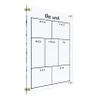 Weekly Planner Acrylic Wall Calendar 2026 - Personalized Planner 2026, Custom Weekly to Do Board, Housewarming Gift (28"x40", Colorful Package) view 1