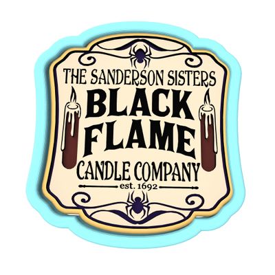 Sanderson Sister Black Flame Candle Company Cookie Cutter & Stamp #1 (3.5 in. Tall X 3.20 in. Wide)