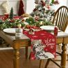 Artoid Mode Red Snowman Snowflake Let it Snow Winter Table Runner, Seasonal Christmas Kitchen Dining Table Decoration for Home Party Decor 13x90 Inch view 2