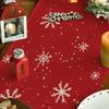 Artoid Mode Red Snowman Snowflake Let it Snow Winter Table Runner, Seasonal Christmas Kitchen Dining Table Decoration for Home Party Decor 13x90 Inch view 3