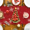 Artoid Mode Red Snowman Snowflake Let it Snow Winter Table Runner, Seasonal Christmas Kitchen Dining Table Decoration for Home Party Decor 13x90 Inch view 4