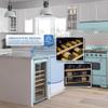 Unique Appliances Classic Retro Electric Wine Cooler, 28-Bottle Wine Fridge with Adjustable Wooden Shelves and Intuitive Digital Control Panel, Single Zone, 21", Ocean Mist Turquoise view 4