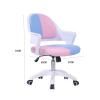 Mlaea TV Station Lounge Laboratory Chair, Desk Task Dining Chair with Rolling Wheels, Gaming Club Bar Chair, 59 * 58 * 84CM(Color:Orange) view 2