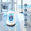 CONERX Electric Spin Scrubber Cordless Power Cleaning Brush with 4 Replaceable Brush Heads 2 Adjustable Speeds for Bathroom Kitchen Dishes Tub Sink Tile Window Floor Grout, White view 2