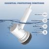 CONERX Electric Spin Scrubber Cordless Power Cleaning Brush with 4 Replaceable Brush Heads 2 Adjustable Speeds for Bathroom Kitchen Dishes Tub Sink Tile Window Floor Grout, White view 3