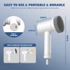 CONERX Electric Spin Scrubber Cordless Power Cleaning Brush with 4 Replaceable Brush Heads 2 Adjustable Speeds for Bathroom Kitchen Dishes Tub Sink Tile Window Floor Grout, White view 4