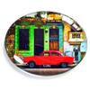 Cuba Magnet Fridge Refrigerator Freezer Magnet Sticker Souvenir Decorations Oval Crystal Magnet Kitchen Whiteboard view 1