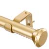 SIMEWIN Heavy Duty Curtain Rods - 48 to 84 Inch Gold Rods for Bedroom, Living Room, Patio, Kitchen, Farmhouse - Adjustable with Diamond Finials view 1