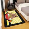 Capybara Area Rug 5x7 Kids Kawaii Animal Living Room Rugs for Boys Girls Ramen Food Theme Decorative Carpet Cartoon Indoor Floor Mat Cute Accent Rug view 4