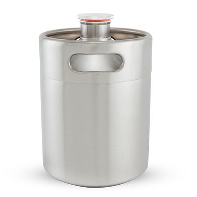 1pcs Stainless Steel 2L 3.6L 4L 5L Mini Keg Beer Growler Food Grade Beer Keg Steel Best Choice For Home Brewing Keg (Size : 2L 13.5x17.5cm)