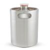 1pcs Stainless Steel 2L 3.6L 4L 5L Mini Keg Beer Growler Food Grade Beer Keg Steel Best Choice For Home Brewing Keg (Size : 2L 13.5x17.5cm) view 1