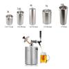 1pcs Stainless Steel 2L 3.6L 4L 5L Mini Keg Beer Growler Food Grade Beer Keg Steel Best Choice For Home Brewing Keg (Size : 2L 13.5x17.5cm) view 3