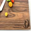 Personalized Cutting Board, Birthday Present for Dad, Golf Gift, Golf Lover Gift, Fathers Day Gift, Birthday Gift, Retirement Gift, 089 (Walnut, Arched 12" x 9") view 2