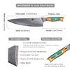 WILDMOK Chef Knife, 8 inch Japanese Damascus Steel Chef Knife, Resin Handle kitchen knives, professional sharp chef's knives for kitchen view 2