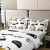 100% Cotton Kids Construction Bedding Set King,Cartoon Excavator Tractor Print Duvet Cover Cute Equipment Crane Truck Comforter Cover for Boys Girls Youth Bedroom Decor,White Yellow Bedspread Cover view 4