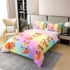 100% Cotton Cartoon Fox Bedding Sets Full for Girls Pink Galaxy Comforter Cover, Pastel Glitters Bed Sets, Funny Animal Duvet Cover Cute Kawaii Quilt Cover for Kids Bedroom 3Pcs Cozy (No Comforter) view 3