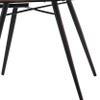 Benjara Mia 18 Inch Side Chair, Set of 2, Dyed Leather, Vertical Tufting, Brown and Black view 4