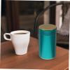 Hemoton Unique Iron Tea Canister for Loose Tea Airtight Storage Jar Sandblasted Design for Home Organization and Travel view 2