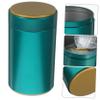 Hemoton Unique Iron Tea Canister for Loose Tea Airtight Storage Jar Sandblasted Design for Home Organization and Travel view 4