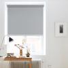 100% blackout shades,thermal insulation roller blinds for windows,privacy protection roll up shades,waterproof/UV protection,pull-down cordless curtain,(90*200cm,light grey),WH-55180cm/21.7*71in view 1