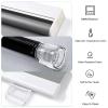 100% blackout shades,thermal insulation roller blinds for windows,privacy protection roll up shades,waterproof/UV protection,pull-down cordless curtain,(90*200cm,light grey),WH-55180cm/21.7*71in view 2