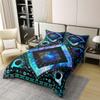 Boho Dream Catcher 100% Cotton Duvet Cover Queen Hippie Sun and Moon Bedding Set Bohemian Exotic Comforter Cover Psychedelic Cosmos Nebula Bed Sets Trippy Ethnic Tribe Bedding with Zipper 3Pcs view 2