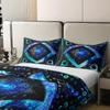 Boho Dream Catcher 100% Cotton Duvet Cover Queen Hippie Sun and Moon Bedding Set Bohemian Exotic Comforter Cover Psychedelic Cosmos Nebula Bed Sets Trippy Ethnic Tribe Bedding with Zipper 3Pcs view 4