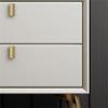 HM&DX Solid Wood Nightstand with 2 Drawer Bedside Table Modern End Side Table Side Bed Table with Sliding Drawer Metal Legs Modern Bedside Table e Sofa End Side Table, Off White view 3
