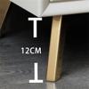 HM&DX Solid Wood Nightstand with 2 Drawer Bedside Table Modern End Side Table Side Bed Table with Sliding Drawer Metal Legs Modern Bedside Table e Sofa End Side Table, Off White view 4