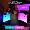 ZOCI VOCI Telepathy Friendship Lamps | Send Color Messages Live - No Subscription Long Distance Lamps, Wi-fi Enabled Touch Lights | Long Distance Relationship Gifts (Light Only, Set of 4) view 4