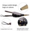 Large Fireplace Bellow, 15.7 X 7.1 Manual Air Blower Fire Bellow Tool with Hanging Strap and Small Broom Set, Outdoor Cooking Wooden Barbecue Fire Blower for Fire Pit, Wood Stove, BBQ view 3