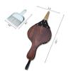 Large Fireplace Bellow, 15.7 X 7.1 Manual Air Blower Fire Bellow Tool with Hanging Strap and Small Broom Set, Outdoor Cooking Wooden Barbecue Fire Blower for Fire Pit, Wood Stove, BBQ view 4
