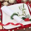 12pcs Christmas Napkin Rings,Christmas Napkin Holder, Artificial Pine Needles Mini Candle Rings Wreath,Christmas Green Napkin Ring Candle Ring for Pillar Candle Christmas Holiday Table Decoration(#1) view 3