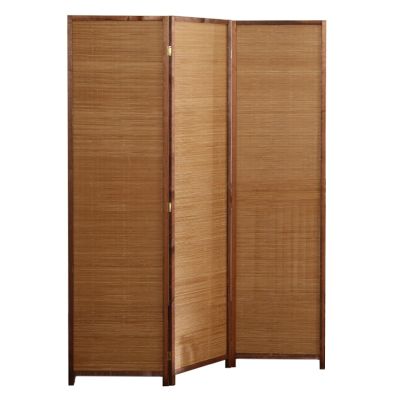 LXLZYXSF 180 170 150 cm Tall Room Divider Foldable Bamboo Partition 5 4 3 Panel, Floor-Standing Portable Indoor Space Separator with Wood Base, Parlors Barrier (Size : 1.7x0.4m/67"x15.7" 3 Panel)