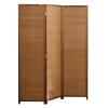 LXLZYXSF 180 170 150 cm Tall Room Divider Foldable Bamboo Partition 5 4 3 Panel, Floor-Standing Portable Indoor Space Separator with Wood Base, Parlors Barrier (Size : 1.7x0.4m/67"x15.7" 3 Panel) view 1